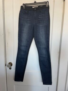 Bullhead Dark Blue and Black Stretch high-rise skinniest Jeans 3